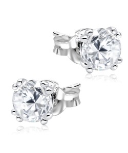 Beautiful CZ Stone Silver Ear Stud STS-5280